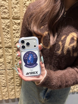 「アイテム（スマホケース/カバー）」を使った、mfactoryさん（レディース・158cm）の冬コーディネート