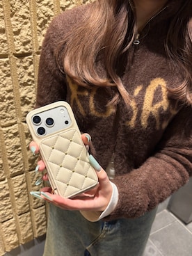 「アイテム（スマホケース/カバー）」を使った、mfactoryさん（レディース・158cm）の冬コーディネート