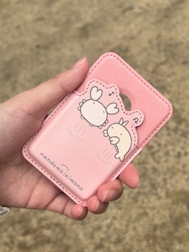 「M-factory（エムファクトリー）のなんでもいきもの MagSafeカードケース（スマホケース/カバー、ピンク系）」を使った、mfactoryさん（メンズ・175cm）の春コーディネート