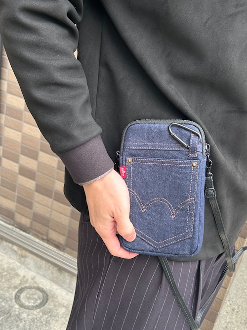 セール】デニム ポーチ エドウィン 「スマホ用マルチポーチ