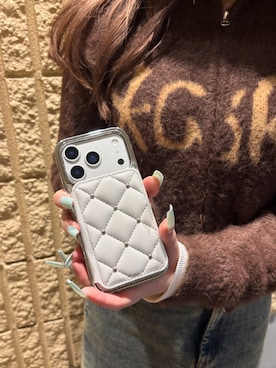 「アイテム（スマホケース/カバー）」を使った、mfactoryさん（レディース・158cm）の冬コーディネート