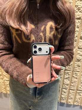 「アイテム（スマホケース/カバー）」を使った、mfactoryさん（レディース・158cm）の冬コーディネート