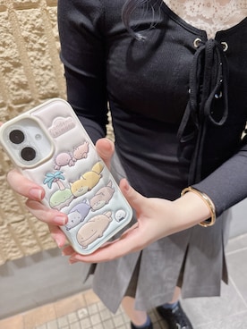 「アイテム（スマホケース/カバー）」を使った、mfactoryさん（レディース・158cm）の秋コーディネート