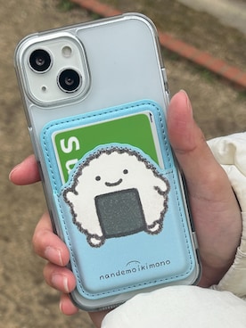 「M-factory（エムファクトリー）のなんでもいきもの MagSafeカードケース（スマホケース/カバー、ブルー系）」を使った、mfactoryさん（メンズ・175cm）の春コーディネート