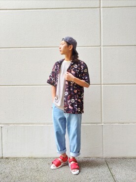SASAMURAさん（メンズ・175cm）の夏コーディネート