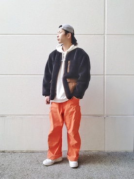 「AVIREX DEPOT」｜SASAMURAさん（メンズ・175cm）の冬コーディネート