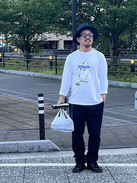 「RVCA（ルーカ）のアイテム（パンツ）」を使った、PLUSALPHA さん（メンズ・169cm）の夏コーディネート