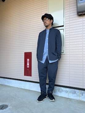 「BIG MIKE（ビッグマイク）のアイテム」を使った、PLUSALPHA さん（メンズ・169cm）の春コーディネート