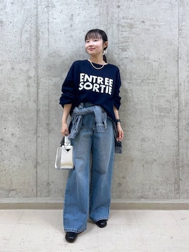 「BARNYARDSTORM」｜「アイテム（デニムジャケット）」を使った、karafulさん（レディース・147cm）の秋コーディネート
