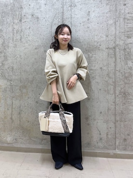 「新作」｜「アイテム（ローファー）」を使った、karafulさん（レディース・147cm）の冬コーディネート