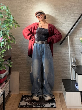 「アイテム（キャミソール）」を使った、sayakaさん（レディース・163cm）の秋コーディネート