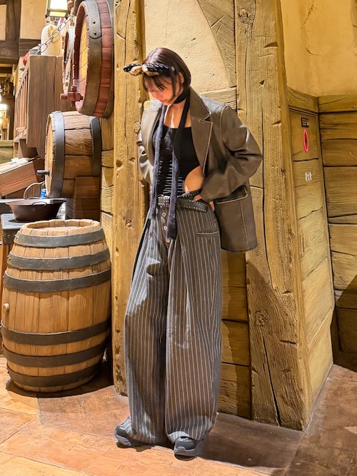 jiasecond.】ダブルスタッズデザインベルト / スタッズ 合皮 35mm