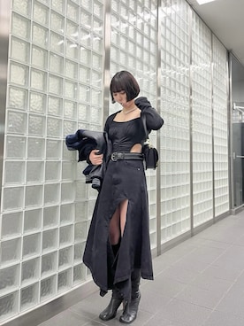 「アイテム（デニムスカート）」を使った、sayakaさん（レディース・163cm・20代）の秋コーディネート