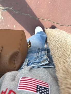 「Ungrid（アングリッド）のアイテム（デニムパンツ、その他）」を使った、h_sさん（レディース・156cm）の冬コーディネート