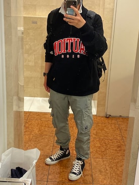 「ARCADE（アーケード）のアイテム」を使った、BIG.Jさん（メンズ・175cm）の春コーディネート