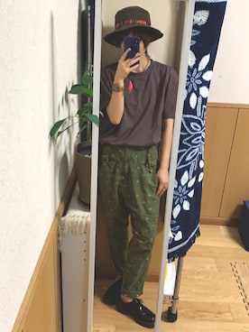 「mercibeaucoup,（メルシーボークー）のアイテム（パンツ）」を使った、りょさん（メンズ・164cm）の夏コーディネート