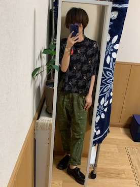 「mercibeaucoup,（メルシーボークー）のアイテム（パンツ）」を使った、りょさん（メンズ・164cm）の夏コーディネート