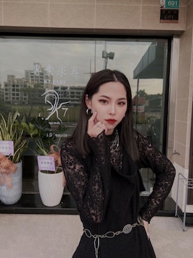 「アイテム（その他トップス）」を使った、Amberさん（レディース・163cm・20代）の春コーディネート