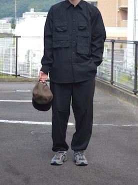 「daiwapier39のアイテム（シャツ/ブラウス、ブラック系）」を使った、hasuさん（メンズ・178cm）の秋コーディネート