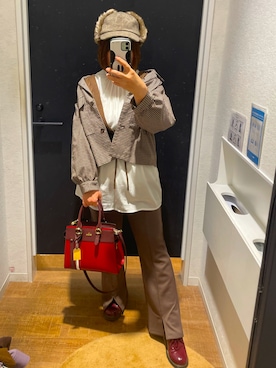 「apres jour（アプレジュール）のアイテム（ブルゾン）」を使った、greenさん（レディース・155cm）の冬コーディネート