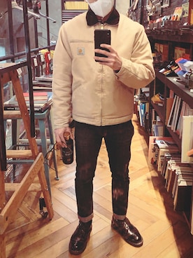 「Carhartt WIP（カーハートダブリューアイピー）のアイテム（ブルゾン）」を使った、Tomoさん（メンズ・167cm）の秋コーディネート