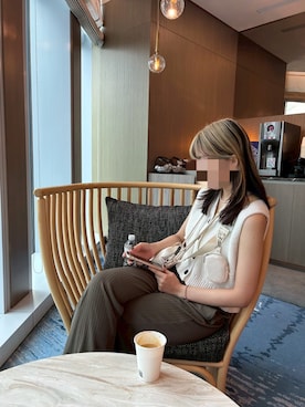 「アイテム（ベスト）」を使った、skyさん（レディース・160cm）の夏コーディネート