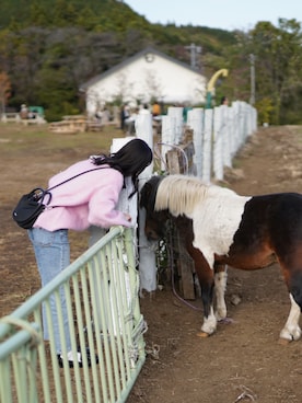 「ピンクニット」｜skyさん（レディース・160cm）の秋コーディネート