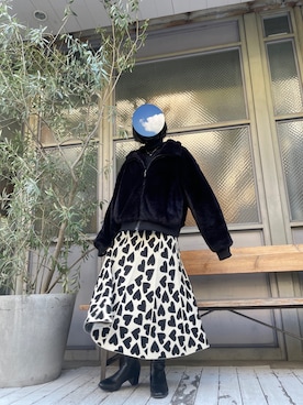 「Three Four Time（ｽﾘｰﾌｫｰﾀｲﾑ）のアイテム」を使った、Chloé さん（レディース・157cm）の春コーディネート