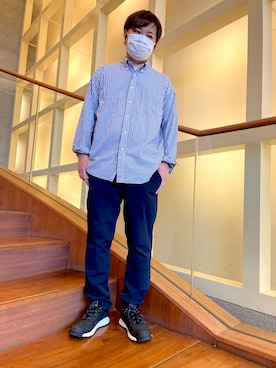 「Danner（ダナー）のアイテム（スニーカー）」を使った、Y.Naotoさん（メンズ・174cm）の春コーディネート