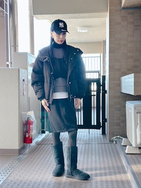 「JEANASIS（ジーナシス）のアイテム（その他トップス）」を使った、YURIKOさん（レディース・166cm）の冬コーディネート