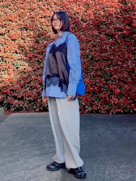 「レースキャミソール」｜ほのかりんさん（レディース・166cm）の春コーディネート