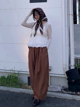 「アイテム（リング）」を使った、ほのかりんさん（レディース・166cm）の夏コーディネート