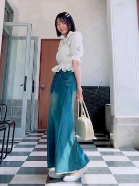 「アイテム（キャミソール）」を使った、ほのかりんさん（レディース・166cm）の春コーディネート