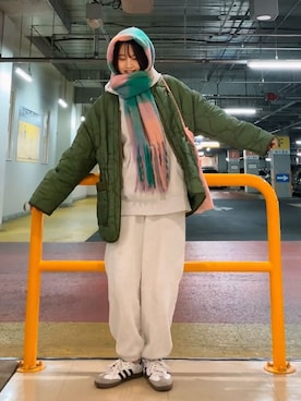 「Starting Over（スターティングオーバー）のアイテム」を使った、ほのかりんさん（レディース・166cm）の冬コーディネート