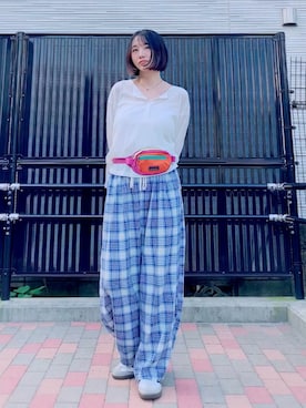 「Starting Over（スターティングオーバー）のアイテム」を使った、ほのかりんさん（レディース・166cm）の夏コーディネート