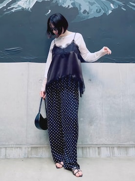 「GU（ジーユー）のアイテム」を使った、ほのかりんさん（レディース・166cm）の夏コーディネート