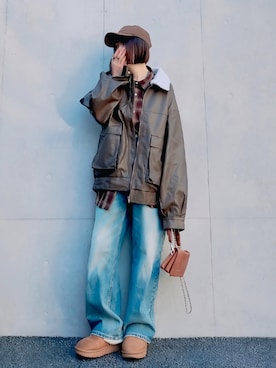 「CIAOPANIC TYPY（チャオパニックティピー）のアイテム」を使った、ほのかりんさん（レディース・166cm）の冬コーディネート