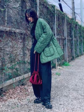 「アイテム（その他アウター）」を使った、ほのかりんさん（レディース・166cm）の秋コーディネート