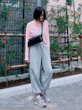 「アイテム（リング）」を使った、ほのかりんさん（レディース・166cm）の秋コーディネート