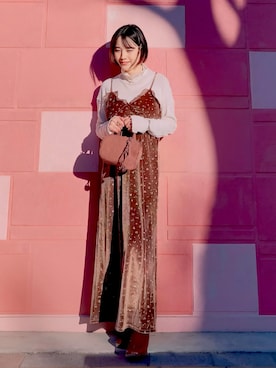 「CENE（セネ）のアイテム」を使った、ほのかりんさん（レディース・166cm）の冬コーディネート