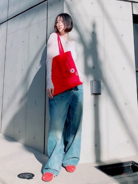 「アイテム（アクセサリー）」を使った、ほのかりんさん（レディース・166cm）の夏コーディネート