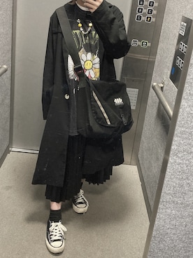 「SAD REBORN DOLLS（サッドリボーンドルズ）のアイテム」を使った、高橋明日香さん（レディース・148cm）の春コーディネート