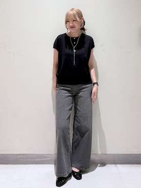 「OPAQUE.CLIP（オペークドットクリップ）のアイテム」を使った、みきちぃさん（レディース・161cm）の夏コーディネート