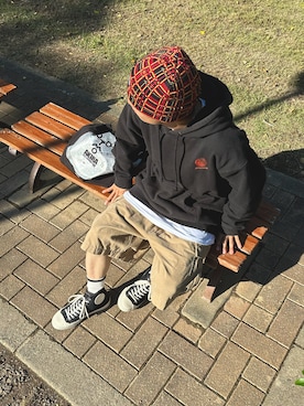 「Hellrazor（ヘルレイザー）のアイテム（トップス）」を使った、赫さん（メンズ・163cm）の秋コーディネート