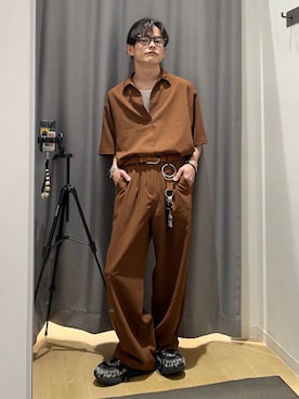 「LAKOLE（ラコレ）のアイテム」を使った、omtさん（メンズ・163cm）の春コーディネート