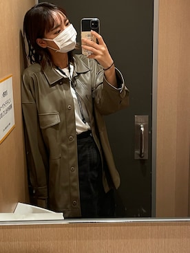 「アイテム（その他アウター）」を使った、Suiさん（レディース・165cm）の秋コーディネート