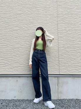 「アイテム（パンツ）」を使った、りんりんさん（レディース・162cm）の秋コーディネート