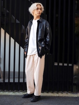 「JUNRED（ジュンレッド）のアイテム（その他）」を使った、中岡 圭さん（メンズ・168cm）の秋コーディネート