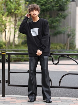 「SILVER BULLET（シルバーバレット）のアイテム（シューズ）」を使った、中岡 圭さん（メンズ・168cm）の秋コーディネート