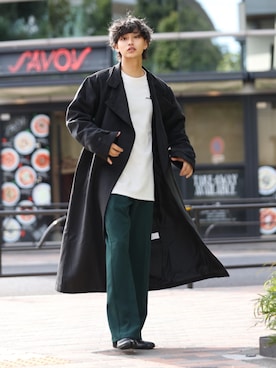 「SILVER BULLET（シルバーバレット）のアイテム（シューズ）」を使った、中岡 圭さん（メンズ・168cm）の冬コーディネート